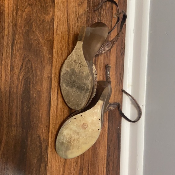 Brown pearl wedge - Picture 4 of 4